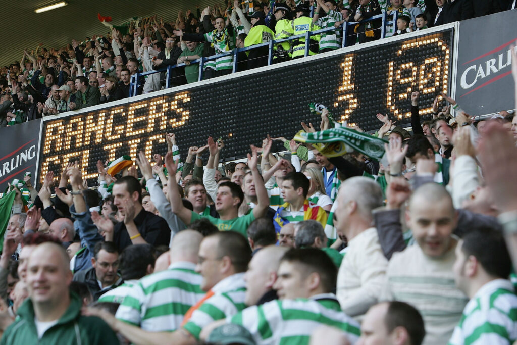 Tifosi del Celtic durante un Old Firm - Ph Getty Images