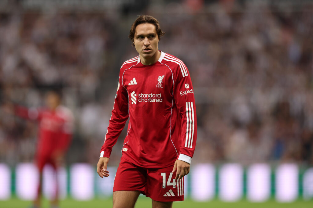 Federico Chiesa con la maglia del Liverpool - Ph GettyImages