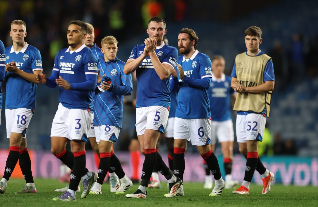 Rangers v Club Brugge - UEFA Champions League Play-offs Round First Leg