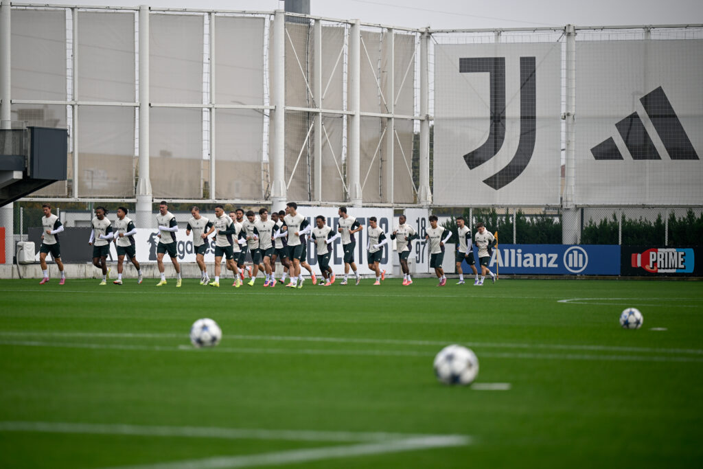 Juventus Training Session And Press Conference - UEFA Champions League 2025/26 League Phase MD3
