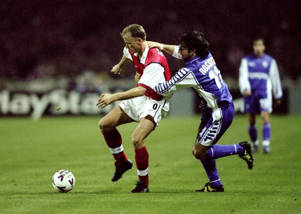 Dennis Bergkamp and Fabio Rossitto