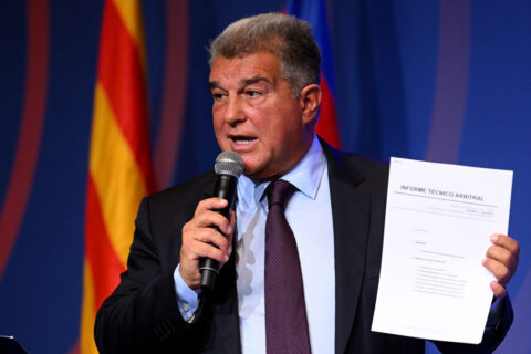 FC Barcelona President Joan Laporta Press Conference