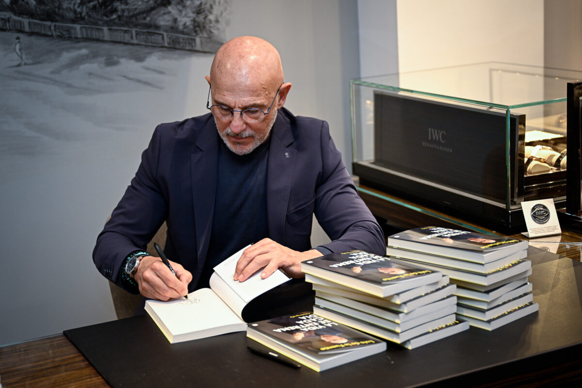 Luis De La Fuente At IWC Boutique in Madrid