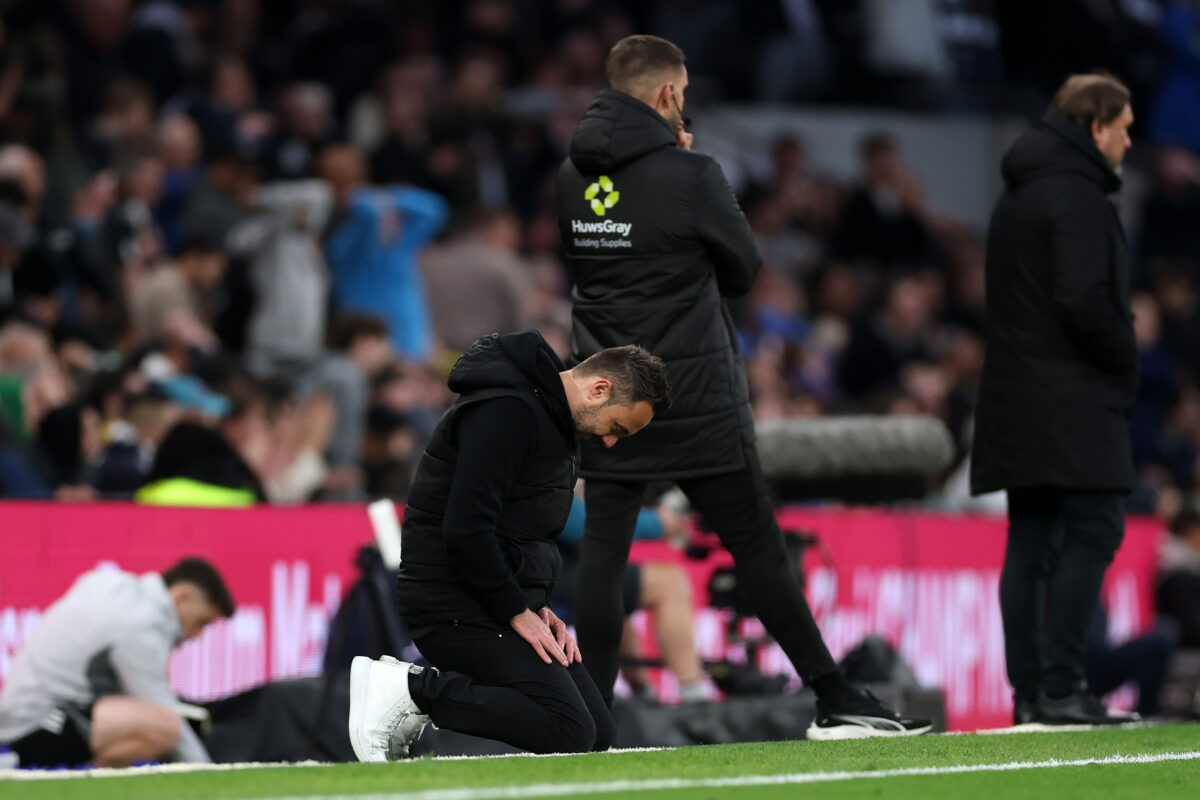 Roberto De Zerbi, manager del Tottenham Hotspur - Ph Getty Images
