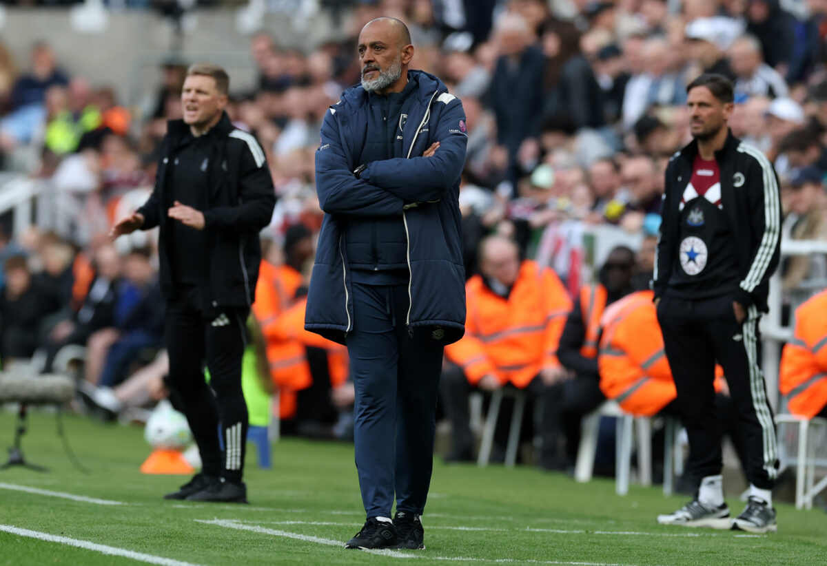 Nuno Espirito Santo durante la partita di Premier League tra Newcastle e West Ham del 17 Maggio 2026 - Ph Getty Images