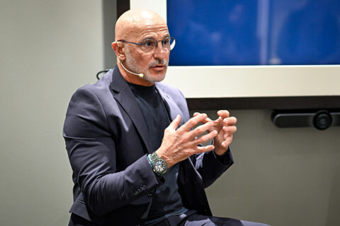 Luis De La Fuente At IWC Boutique in Madrid