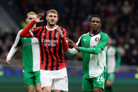 AC Milan v Feyenoord - UEFA Champions League 2024/25 League Knockout Play-off Second Leg