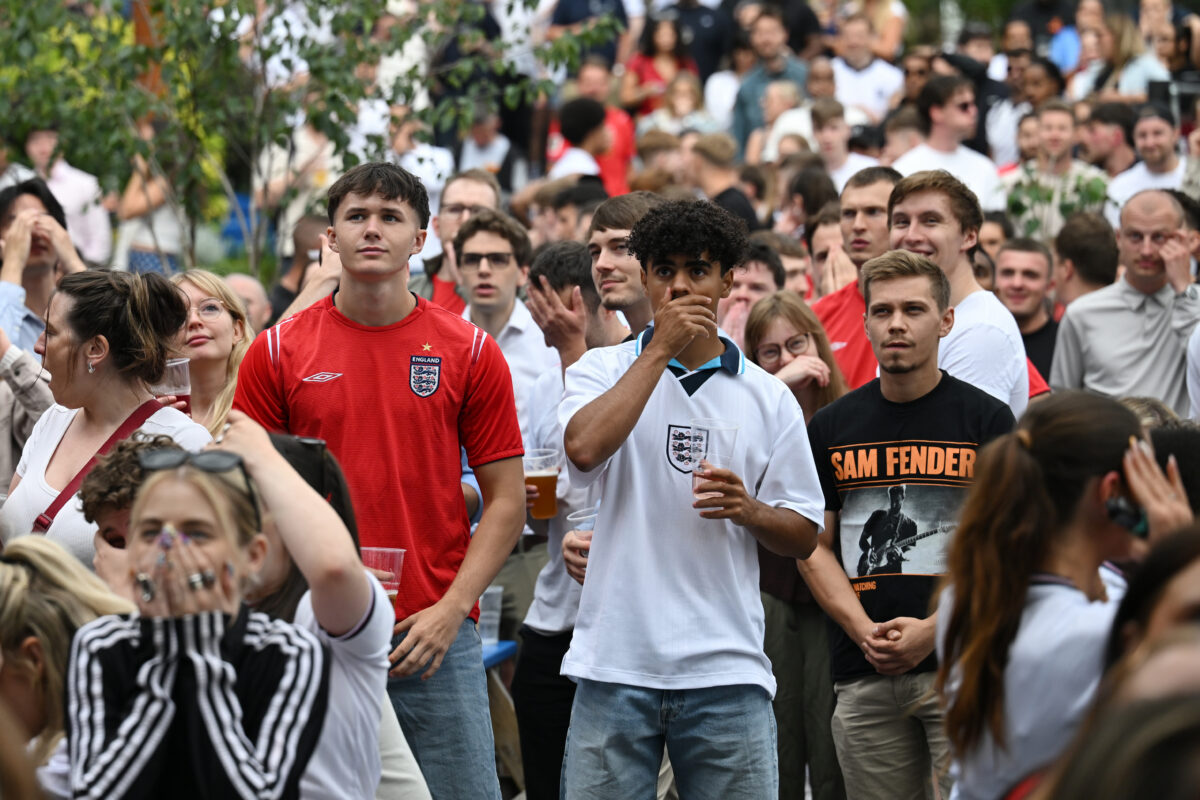 Football Fans Watch England V DR Congo In The 2026 FIFA World Cup