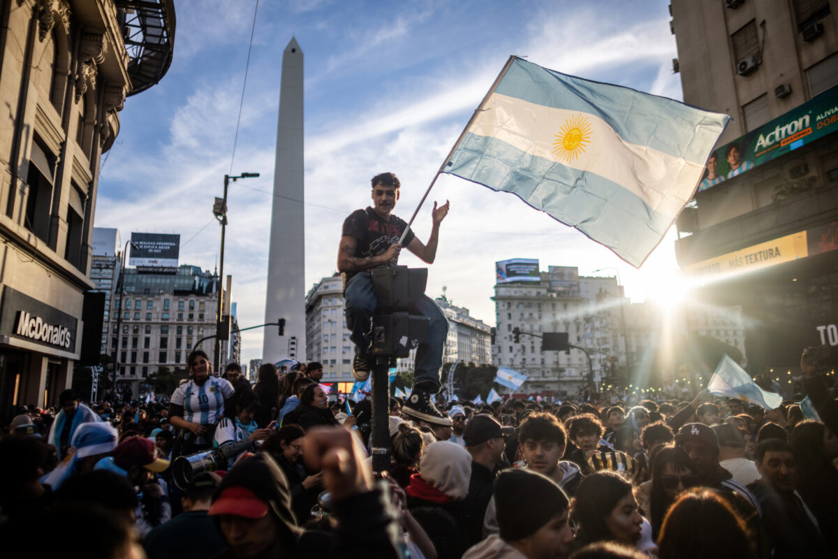 Fans Of Argentina Celebrate The Victory Against Egypt In The FIFA World Cup 2026