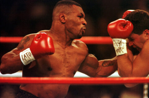 BOXEN: Las Vegas, 19.8.95;Mike TYSON (USA) - Peter MC NEEZY Mike Tyson