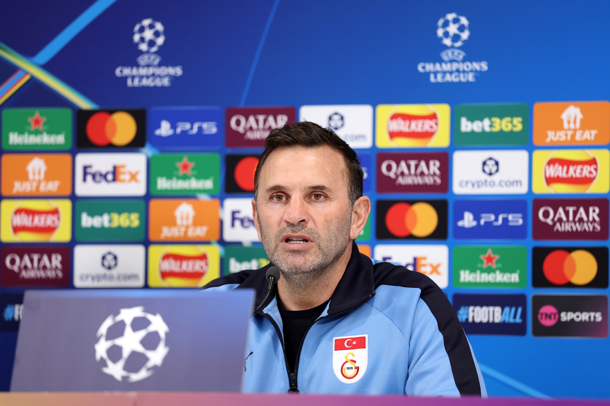 Galatasaray A.S. Training Session And Press Conference - UEFA Champions League 2025/26 Round of 16 Second Leg