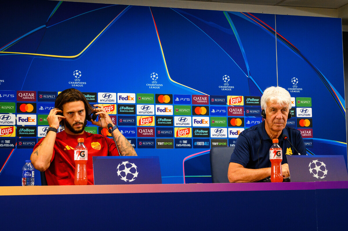 AS Roma Training Session And Press Conference - UEFA Champions League 2026/27 League Phase MD1