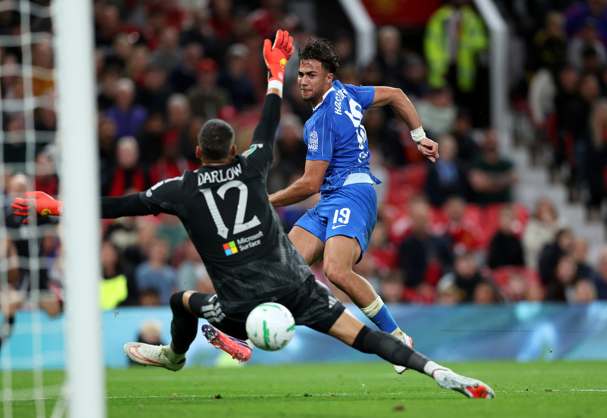 Manchester United v Brighton &amp; Hove Albion - Carabao Cup Third Round
