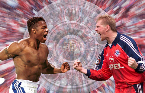 FUSSBALL/ 1. BUNDESLIGA 00/01 Fotomontage
