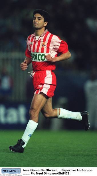 Bebeto  , Deportivo La Coruna  (Photo by Neal Simpson/EMPICS via Getty Images)