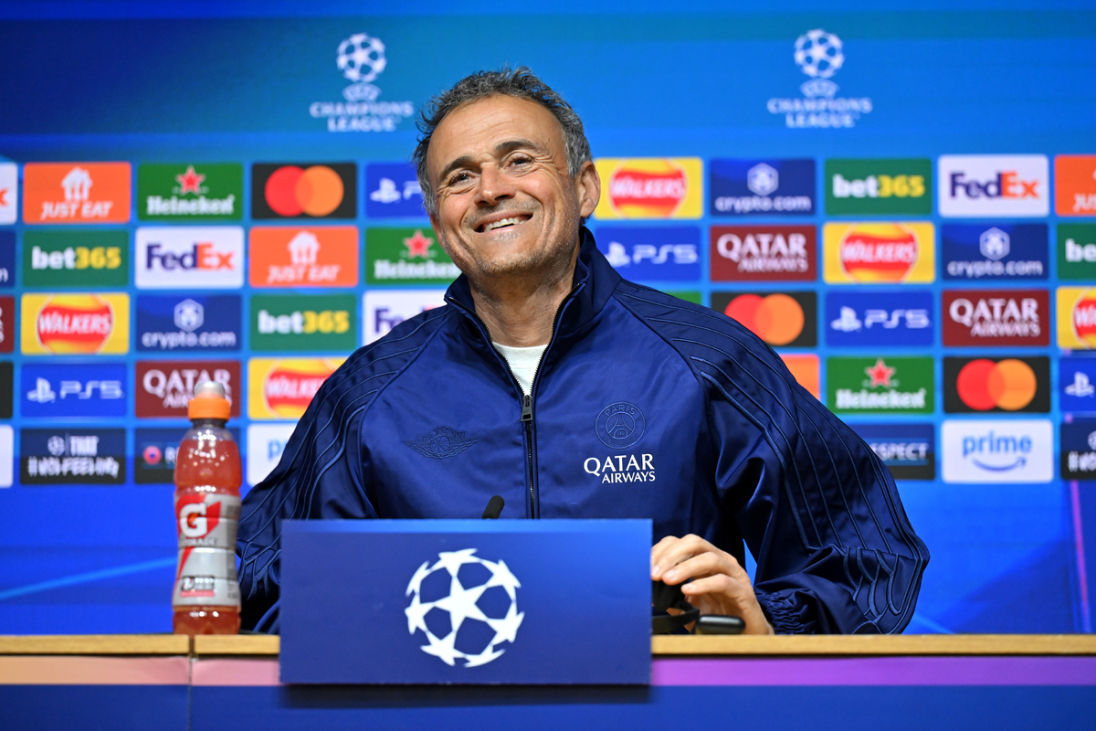 Paris Saint-Germain Training Session And Press Conference - UEFA Champions League 2024/25 Quarter Final Second Leg