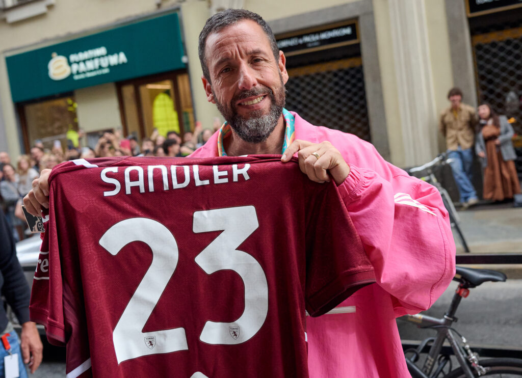 Actor Adam Sandler Receives a Torino FC Shirt