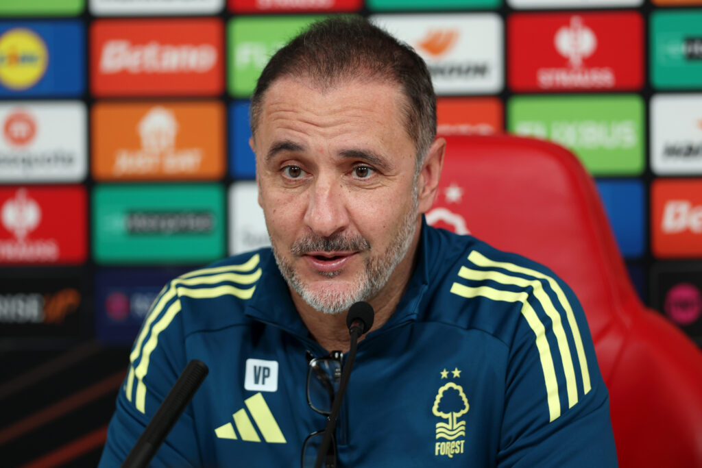 Nottingham Forest FC Training Session And Press Conference - UEFA Europa League 2025/26 Knockout Play-off Second Leg